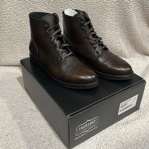 Thursday Boot Co. “Black Coffee” captain boot size 9